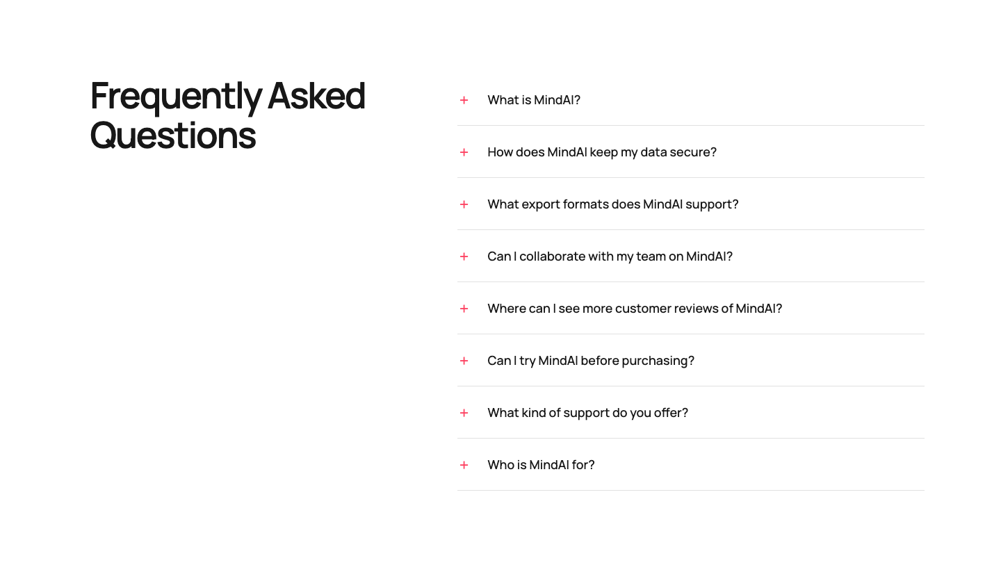 FAQ 2 Column Straight